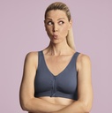 Brassière pour prothèses sans coutures à tirette ANITA CARE "Lynn" 5768X - Gris Obscur 469