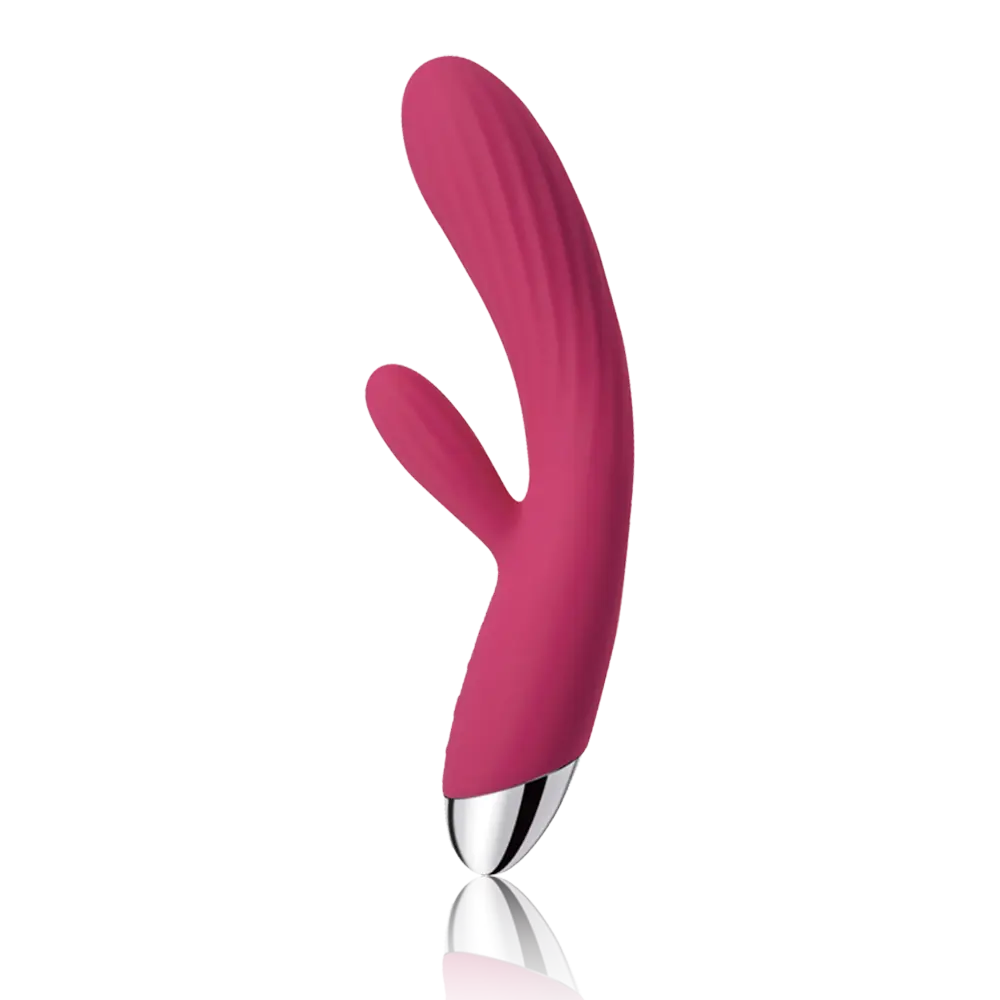 Vibromasseur double stimulation & chauffant SVAKOM "Angel"