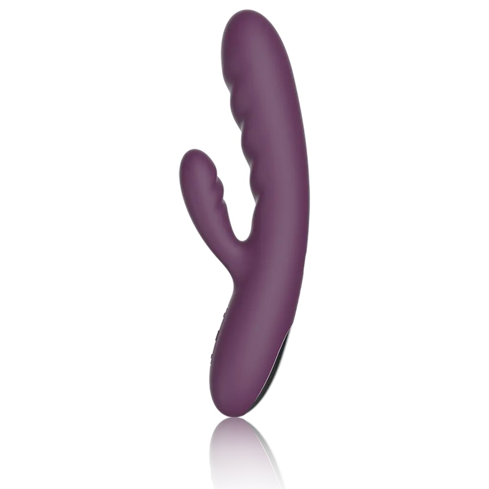 Vibromasseur double stimulation & mouvements de poussé SVAKOM "Avery" - Purple