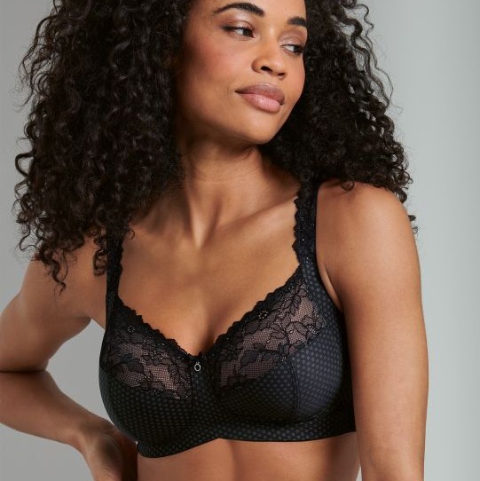 Soutien-gorge sans armatures  ANITA ROSA FAIA "Eloise" 5296 - Noir 001 (90, B)
