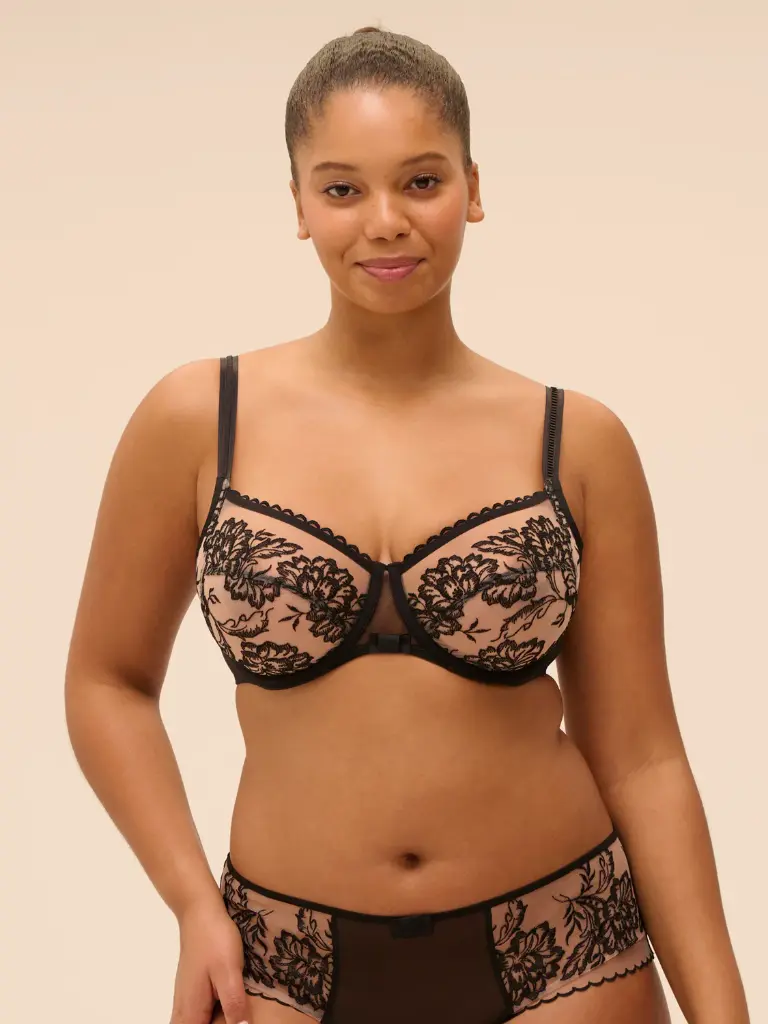 Soutien-gorge avec armatures SIMONE PERELE "Romance" 1G2313 - Light Tatoo 024