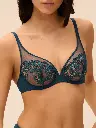 Soutien-gorge armature foulard SIMONE PERELE "Saga" 15C319 - Bleu Prestige 595