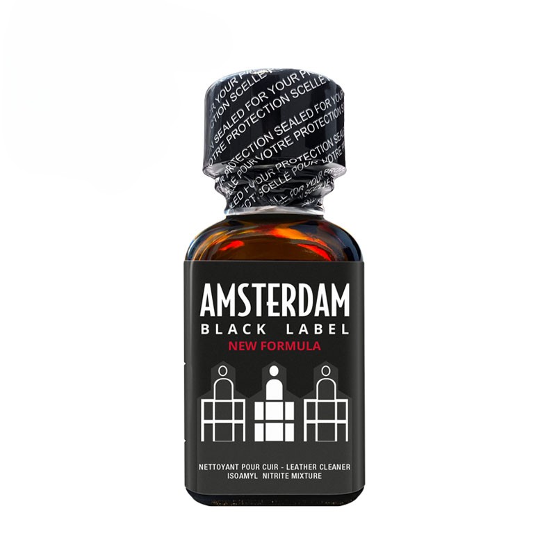 Poppers vasodilatateur aphrodisiaque pour sexualité exacerbée "Amsterdam Black Label" 25ml