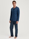 Pyjama homme long 100% coton bio CALIDA "Relax Imprint" 47885 - Insignia Blue 407