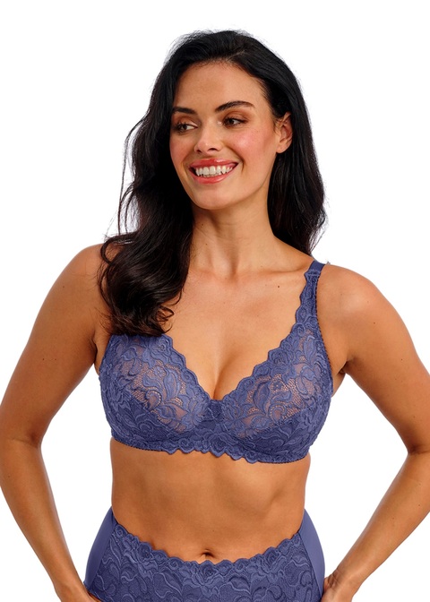 Soutien-gorge sans armature WACOAL "Eglantine" WEBFA162 - Dark Azure DAU (85, B)
