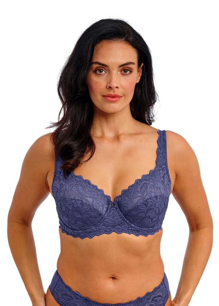 Soutien-gorge avec armatures classique WACOAL "Eglantine" WEBFA662 - DArk Azure DAU (85, B)