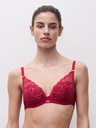 Soutien-gorge coque plongeant CHANTELLE "Fleurs" C12M20 - Pomme d'Amour B01