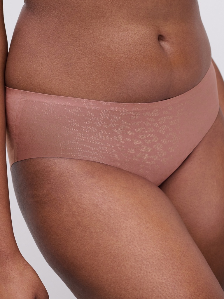 Shorty stretch invisible CHANTELLE "SoftStretch" C11DB4 - Léopard Paillettes Rose B17