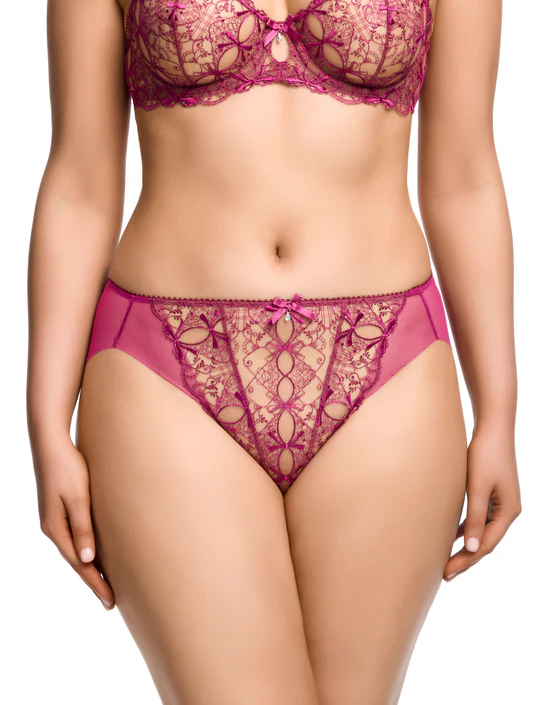 Culotte haute DITA VON TEESE "Harlow" D21062 - Pinot Noir (38)