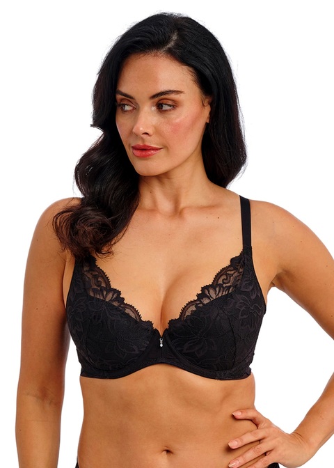 Soutien-gorge avec armatures push-up WACOAL "Abellia" WE601702 - Noir BLK (80, A)