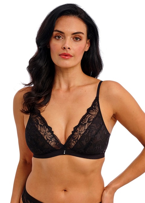Soutien-gorge brassière sans armature WACOAL "Abellia" WE601703 - Noir BLK