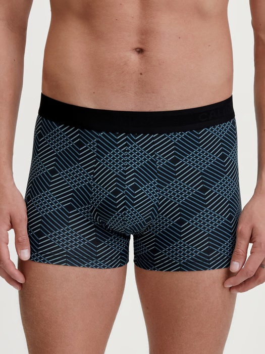 Boxer homme fantaisie coton CALIDA "Grafic Cotton" 26180 - Noir 992 (M)