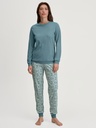 Pyjama dame CALIDA "Ornament Nights" 46554 - Smoke Blue