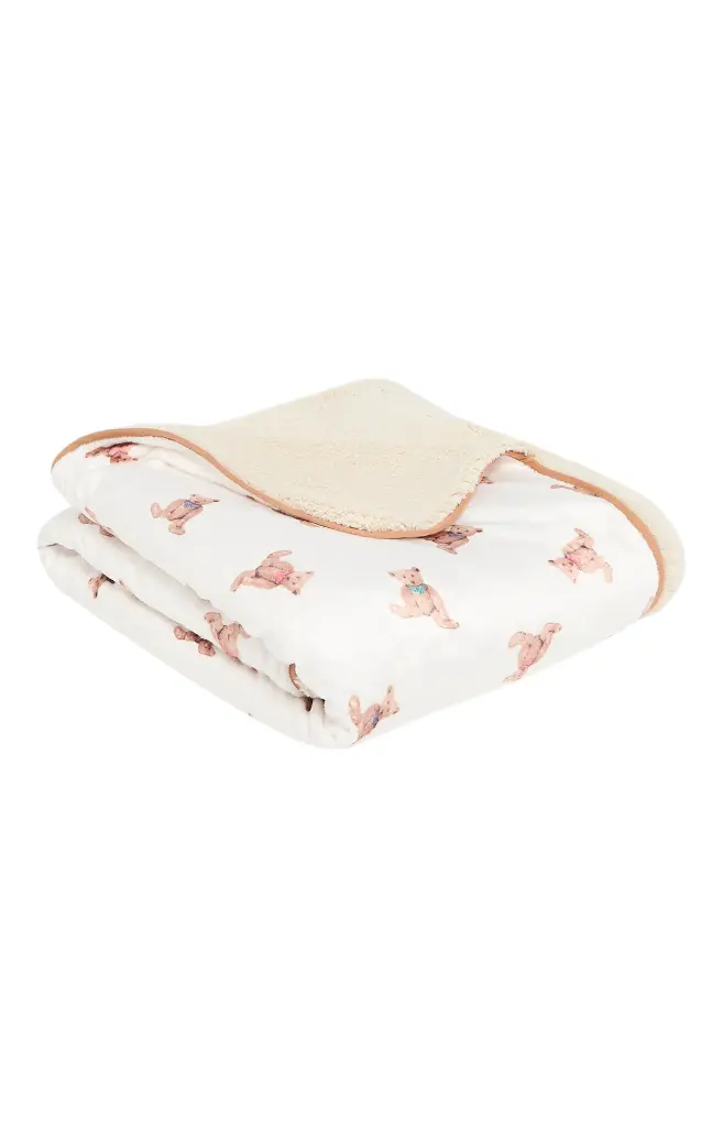 Plaid en polaire ARTHUR "Old Teddy" PLA - Ivoire OLDTH25