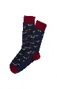 Chaussettes fantaisies homme TU ARTHUR "Teckel" 1SO - Marine TECKH25