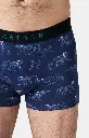 Boxer homme coton bio ARTHUR "Nuit Polaire" MAC - Marine POLAH25