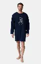 Chemise de nuit homme TU maxi T-shirt ARTHUR "Nuit Polaire" MSW - Marine POLAH25