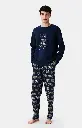 Pyjama long homme ARTHUR "Nuit Polaire" ZAC - Marine POLAH25