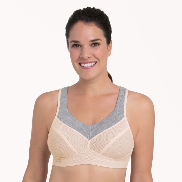 Soutien-gorge de sport sans armatures ANITA ACTIVE Firm Support "PanAlp Wool" 5555 - Rose Elégant Mélange 778
