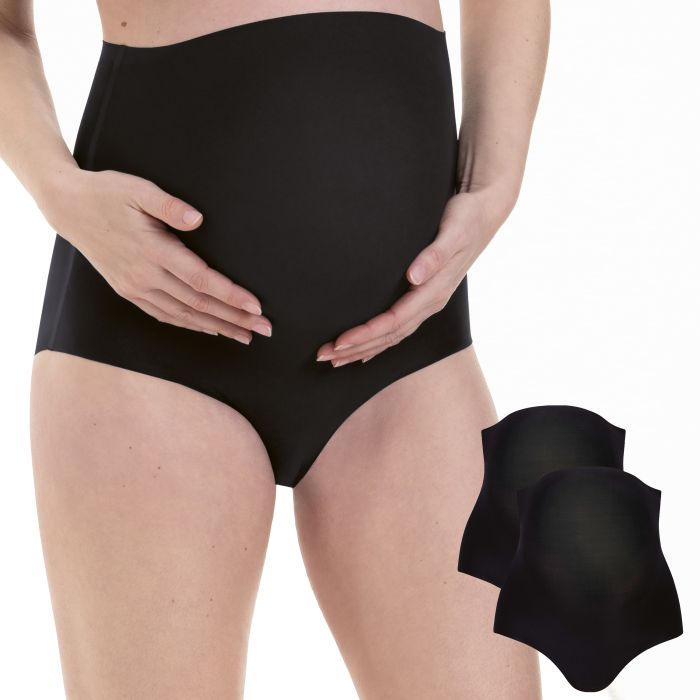 Slip de grossesse (pack de 2) ANITA MATERNITY "Essential"1757 - Noir 001
