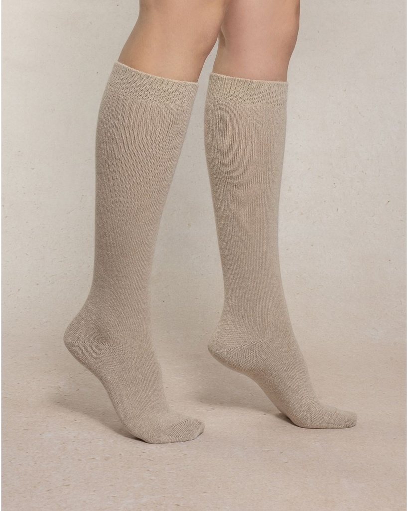 Mi-bas dame BLEU FORET "Laine & Cachemire" FBU6198 - Cordage NC8