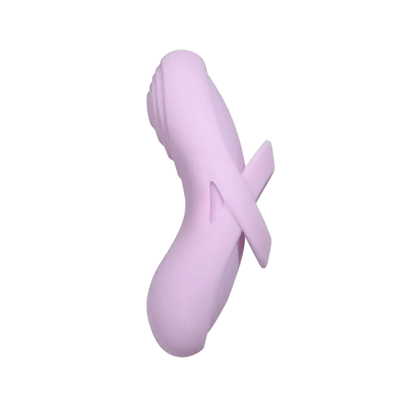 Stimulateur clitoridien chauffant avec manchon de doigt amovible SVAKOM "Acho 2" - Pink Lilac 