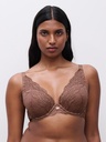 Soutien-gorge avec armatures enveloppant CHANTELLE "Vibe" C19VNA - Cannelle Lurex C08