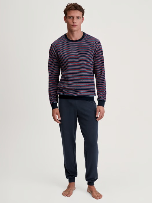 Pyjama homme long en éponge CALIDA "Relax Terry" 47887 - Rio Red 167 (S)