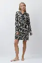 Chemise de nuit dame boutonné ARUELLE "Leona" AR-LEON-N - Imp. Léopard MULTI
