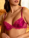 Soutien-gorge à coques progressive LISE CHARMEL "Splendeur Soie" ACC8580 - Splendeur Carmin 12071