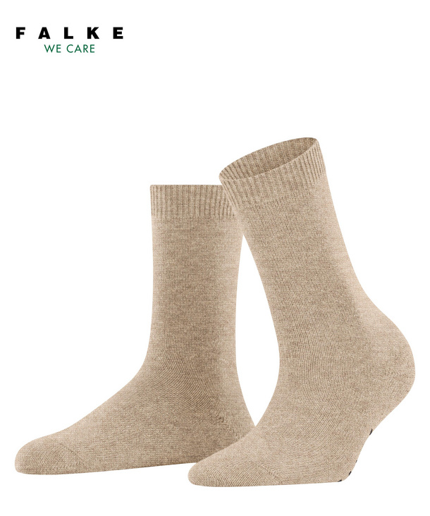 Chaussettes dame laine&cachemire FALKE "Cosy Wool" 47050 - Beige Mel. 4091