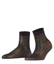 Socquettes fine 15 deniers fantaisie FALKE "Dot 15" 41452 - Black 3009