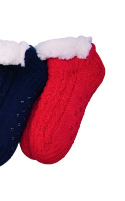 Chaussette anti-dérapante TAUBERT "Sweet Home Sneaker" 752211-588 - Rouge 6650