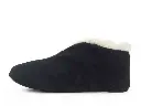 Pantoufles espagnoles 20% laine BERNARDINO - Noir 
