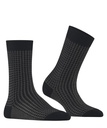 Chaussettes laine dame FALKE "Softmerino Special Edition" 47199 - Black Motif Carreaux 3000