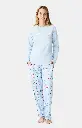 Pyjama long femme ARTHUR "Pyjama d'Altitude" MOL - Ciel NOELH25