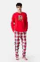 Pyjama long homme ARTHUR "Bear Noël" ZAC - Rouge OURSH25