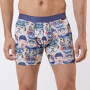 Boxer homme fantaisie microfibre avec maintien intérieur LOIC HENRY "Identity" KBI117X - Animals