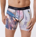 Boxer homme fantaisie microfibre avec maintien intérieur LOIC HENRY "Identity" KBI114X - Paris