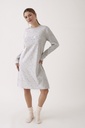 Chemise de nuit dame longues manches PROMISE "Good Night" N20211- Gris 163