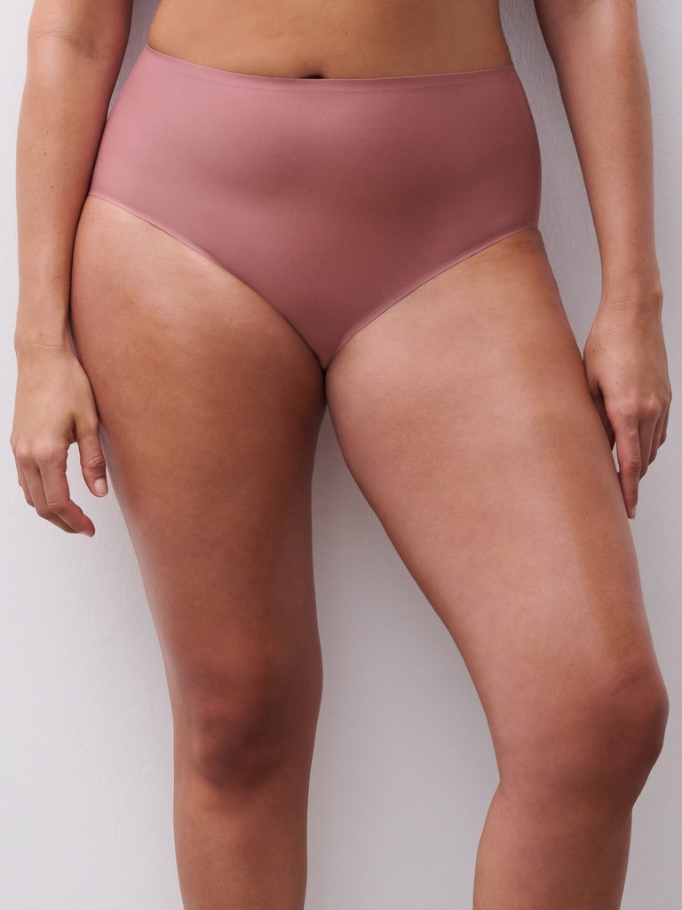 Culotte taille haute invisible TU CHANTELLE "SoftStretch" C26470 - Rose des Bois 0R4
