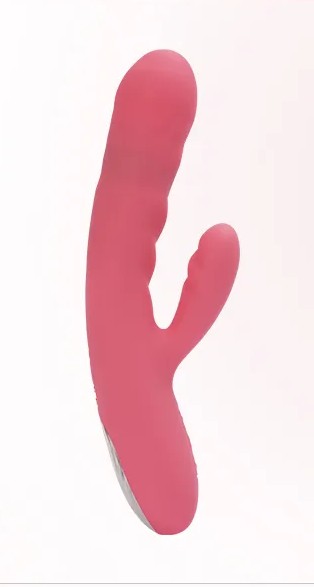 Vibromasseur double stimulation & mouvements de poussé SVAKOM "Avery" - Strawberry Pink