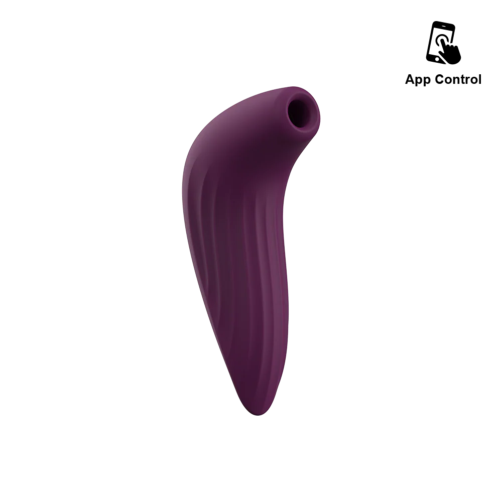 Stimulateur clitoridien à ondes de pression d'air contrôlé par application SVAKOM "Pulse Union" - Violet 