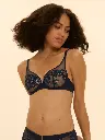 Soutien-gorge avec armatures foulard SIMONE PERELE "Saga" 15C319 - Sapphire 556