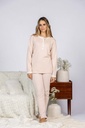 Pyjama long dame MIRA 8443MW - Vieux Rose 02