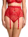 Porte-Jarretelles DITA VON TEESE "Floradora" D46070 - Rouge RED087