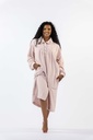 Robe de chambre boutonnée MIRA 9106WW - Vieux Rose 02