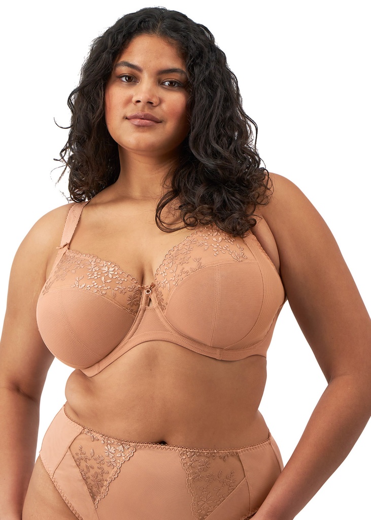 Soutien-gorge avec armatures en spécial poches profondes ELOMI "Zarla" EL302505 - Café au Lait CAT