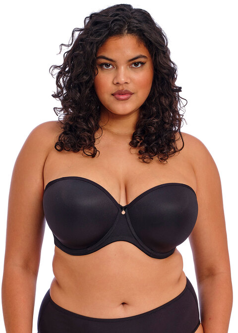 Soutien-gorge bandeau coque avec armatures ELOMI "Smooth" EL4300 - Noir BLK