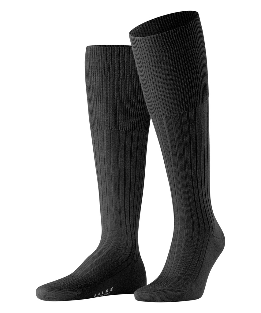 Chaussettes 3/4 Homme 100% Laine FALKE "Bristol" 15415 - Noir 3000 (39/40)
